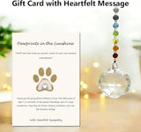 Pet Memorial Gifts for Cats Dogs: Round Ball Crystal Sun Catcher Remembrance Ornament, Cat Memorial Gifts for Loss of Cat, Rainbow Bridge Dog Passing Away, Bereavement Pet Loss Sympathy Gift