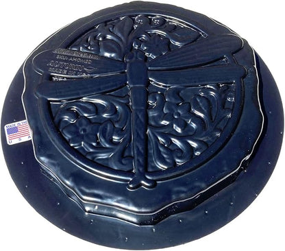AUTUMN Made in USA Dragonfly Round Stepping Stone Mold, Concrete Cement Mold, Stepping Stones for Garden Walkway, DIY Walkway Stepping Stones, Round Statue for Garden, Round Garden Decor Mold
