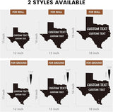 Texas Decor Metal Yard Signs - Outdoor Garden Metal Sign Personalized Name Sign Texas Wall Decor Home Wall Art - Texas State Flag in Ground or Wall Hanging - Family Sign Street Sign Address Sign