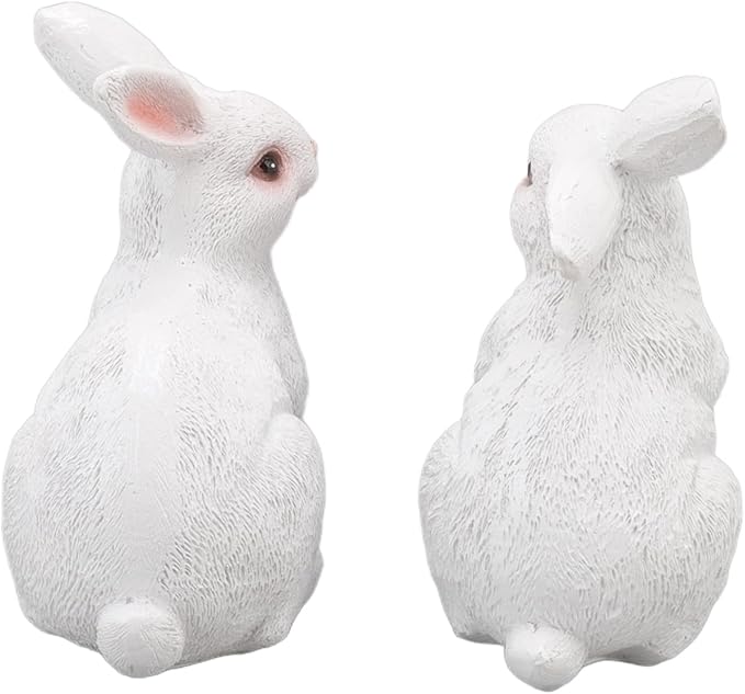 Garden Statues, oor Animal, Synthetic Craft Sculp with Like, Weather den r for Home Patio Lawn Yard