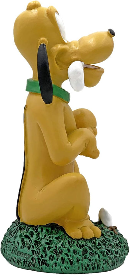Disney Pluto with Bones Everyday Outdoor Garden Statue 8 inches Tall Officially Licensed Disney Product