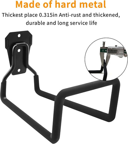 Heavy Duty wall Hooks, Garage Tool Hooks, Bicycle wall Hangers, Garden Tool Hooks, Hose Hooks, Suitable for Hanging Gardening Tools, ladders, Hoses, Bicycles, and Other Items(1 Black)