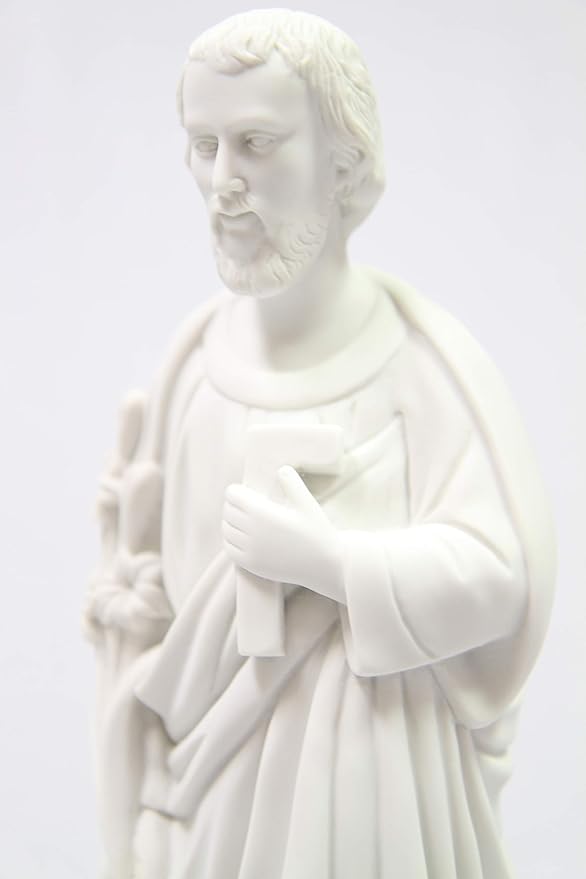 Vittoria Collection 16 Inch Saint St. Joseph The Worker Statue Sculpture Figurine Made in Italy Indoor Outdoor Garden