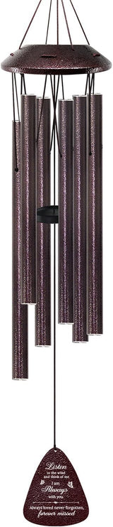 Memorial Wind Chimes for Loss of Loved One – Sympathy Wind Chime with Saying “Listen to The Wind” – Remembrance Bereavement Gift for Garden, Patio, or Outdoor Decor