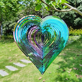 Wind Spinners Outdoor Yard Spinners - Metal Wind Spinner Outdoor Hanging, Wind Chimes for Outside, Spiral Crystal Wind Spinner, Garden Wind Spinners, （10 inch）