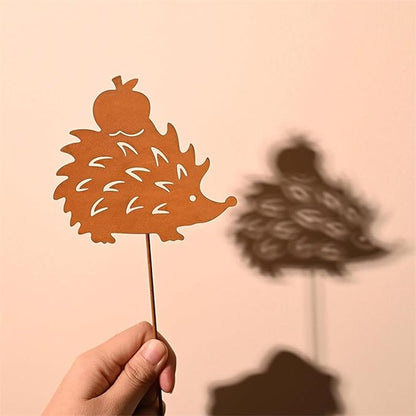 Iron Animal Decorative Garden Stake Set Rusted Yard Ornaments for Indoor/Outdoor Backyard Decor Iron Garden Sculptures Outdoor