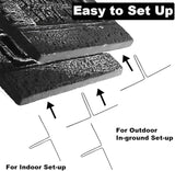 CAMIRUS 17" Halloween Foam Tombstones, 5 Pack RIP Tombstones Graveyard Headstone Decor with 10 Bonus Metal Stakes for Halloween Yard Garden Lawn Patio Outdoor Decorations