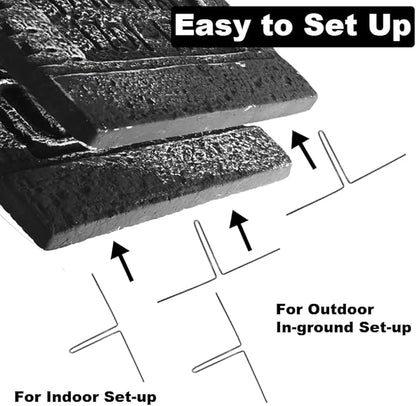 CAMIRUS 17" Halloween Foam Tombstones, 5 Pack RIP Tombstones Graveyard Headstone Decor with 10 Bonus Metal Stakes for Halloween Yard Garden Lawn Patio Outdoor Decorations