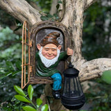 Garden Gnome Statue - 10" Solar Light Outdoor Decor