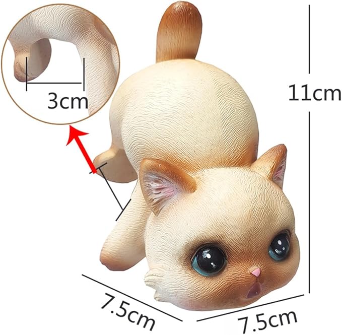 Cat Flower Pot Huggers for Flower Pots, Cute Plant Pot Hanger Ornaments, Funny Plant Decorations for Pots, Resin Cat Figurines for Garden Planters Edge Hanging Decor (B)