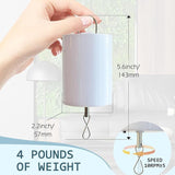 Wind Spinner Motor with Remote Controller,Mobile Battery Operated Motor Hanging Display Motor for Hanging Christmas Ornament Rotating Mirror Ball Baby Crib Wind Chimes Spiral -10 RPM