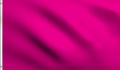 DMSE Solid Magenta Flag, 3x5 Flag, UV Resistant, Fade Resistant Material with Metal Grommets (3ft x 5ft), (Polyester), (Magenta)
