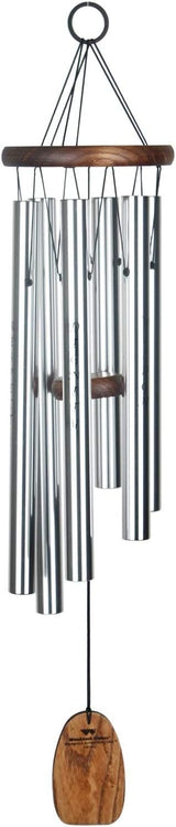 Woodstock Chimes Signature Collection, Affirmation Chime, 25'' Virtues Inspirational and Memorial Wind Chimes for Outdoor, Patio, Home or Garden Décor (AFVSB)
