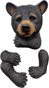 Bear Sculpture Garden Decor Tree Huggers - Bear Tree Peeker Garden Ornament Outdoor Decor Yard Art
