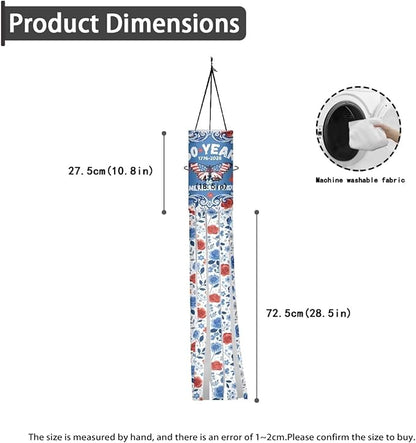 Jeiento 250 Years of American Pride Windsock Flag 2 Pack,40Inch Independence Day Windsock Flag Holiday Party Decoration Hanging Wind Socks for Farmhouse Yard Window Holiday Party Supplies
