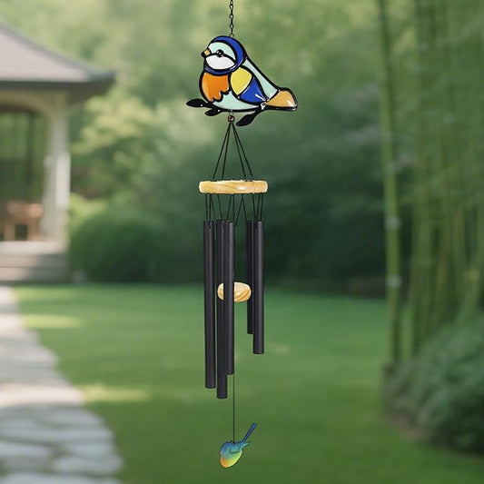 Wind Chimes for Outside Metal Aluminum 41.7" Inches Wind Chime with Brid Outdoor Decor Large Unique Chimes for Outside Festivals/Birthday for Mom Dad Grandma Home Garden Patio Decor