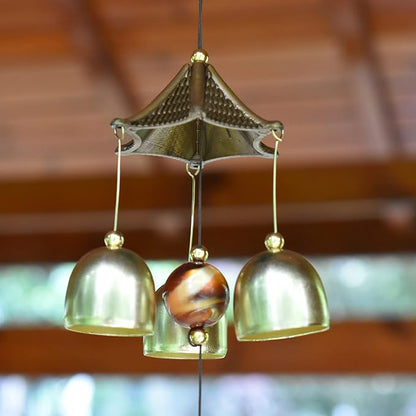 Maydahui Retro Elephant Wind Chime (21 Inch H) Vintage Copper Wind Bells with S Shaped Hook for Mom Gifts Birthday Garden Yard Indoor Home Decor Outdoor Decor