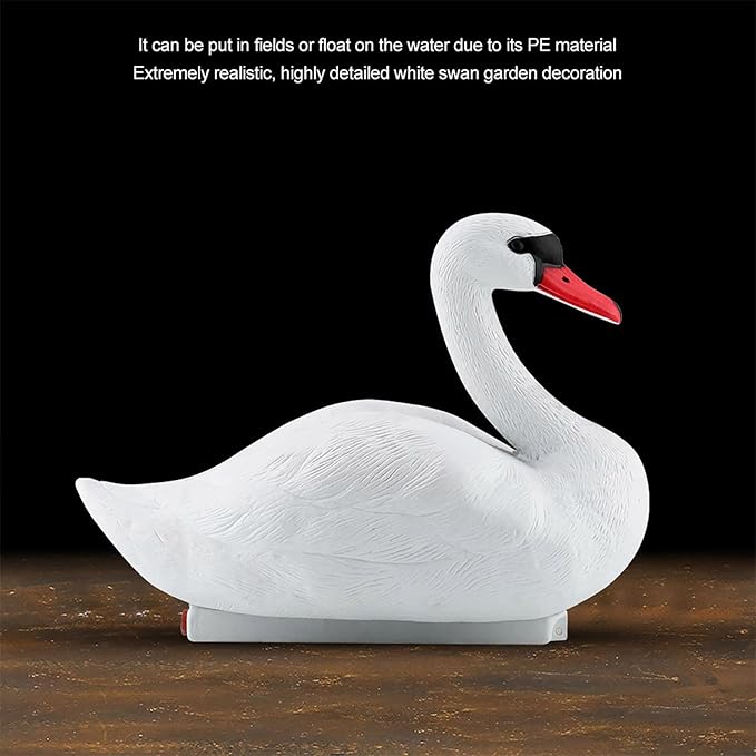GLOGLOW Lifesize Floating Goose Decor for Pond Lake and Garden Outdoor Water Feature Decoration