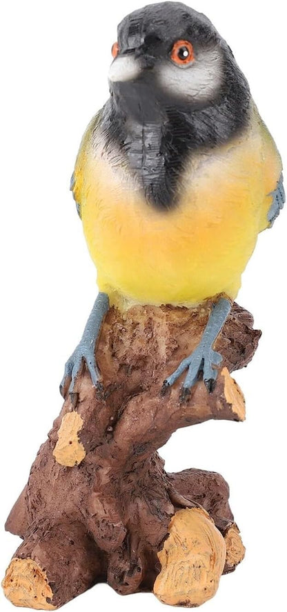 Cute Statues Garden Bird Statue Outdoor Statues On The Stone Ornament Backyard Decor(On the Branches)