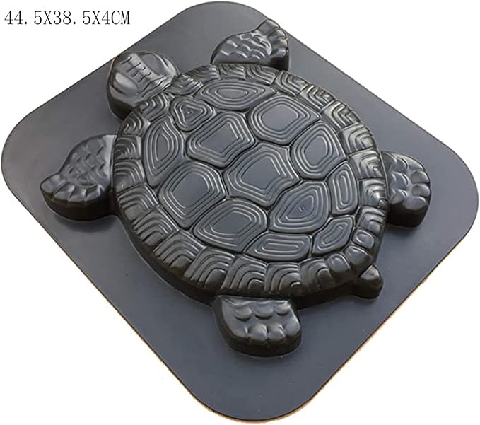 Turtle Concrete Stepping Stone Mold, Cement Step Mold, Concrete Stepping Stone Molds Reusable, Turtle Molds for Garden Rock Walkway