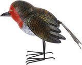 Figurine Garden Decoration Rustic Metal Bird Ornament for Outdoor Spaces for Coffee Shops Patios Iron Craft Elegant Design Bird Statue for Lawn Decor