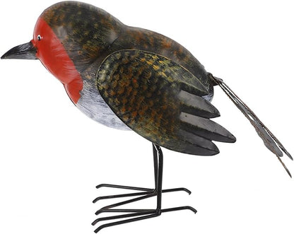 Figurine Garden Decoration Rustic Metal Bird Ornament for Outdoor Spaces for Coffee Shops Patios Iron Craft Elegant Design Bird Statue for Lawn Decor