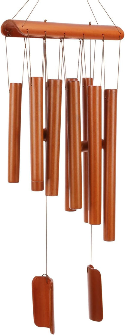 Wind Chimes Wooden Bamboo Wind Chimes with Amazing Deep Tone for Relaxation Patio Garden Home Decor