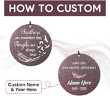 Personalized Wind Chimes for Loss of Loved One, Bereavement & in Memory Wind Chimes, Sympathy Gifts in Memory of Father, Mother, or a Loved One, Product in USA