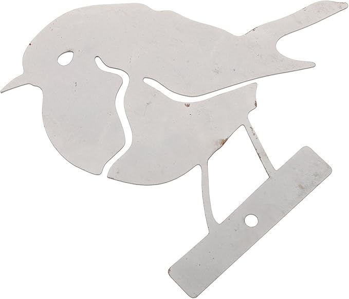 Abaodam Garden Decor Iron Ornament Outdoor Landscaping Ornament Rustic Bird Art
