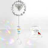 Rngmsi Memorial Gifts for Loss of Husband, Crystal Suncatcher Sympathy Gifts Ornament, Loss of Husband Bereavement Passing Away Sympathy Windows Hanging Remembrance Ornaments