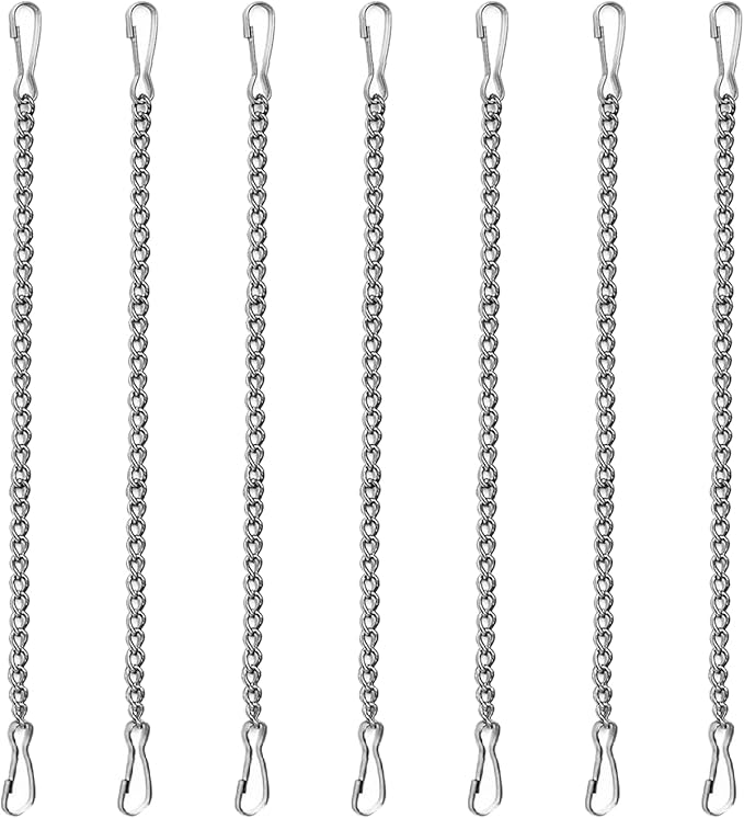7 Pcs 20 Inch Stained Glass Window Hanging Chain,Premium Decorative Chain for Colorful Glass Windows, Sun Catchers, and Decorative Items, Perfect for Walls, Gardens, and Kitchens