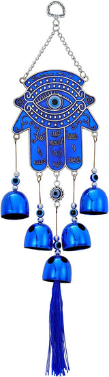 BWINKA Unique Wind Chimes for Outdoor Garden Home Hanging Decoration (Hamsa Hand)