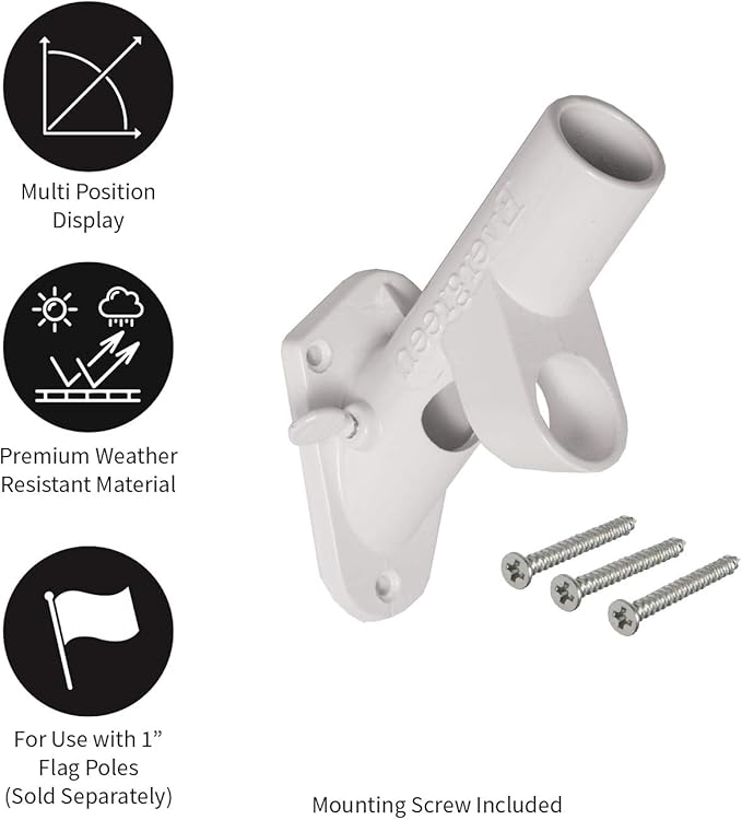 Multi-Purpose White Flag Bracket