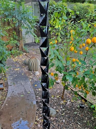 Nutshell Stores Origami Rain Chain - Black - 9 Feet