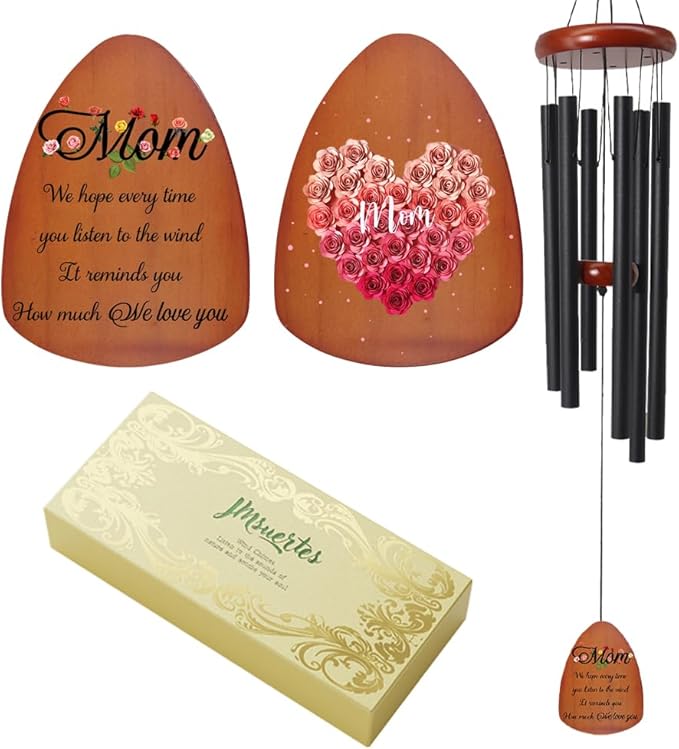 Gifts for Mom, Mom Gifts Wind Chimes 32", Birthday Gifts for Mom from Daughter Son, Love Reminder for Mothers Day Thanksgiving Christmas