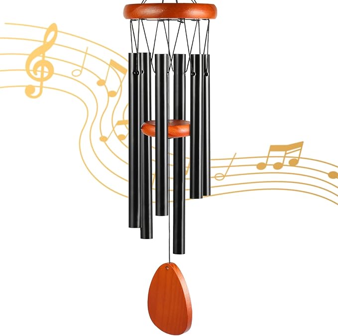 Wind Chimes for Outside Clearance, 26'' Small Windchimes Outdoors w/DIY Ornament, Memorial Wind Chime Gifts for Mom Women Grandma Neighbors