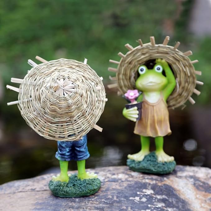 ZXHStore Garden Statue Ornaments Outdoor, Waterproof Resin Garden Statues Decor for Lawn Yard and Garden Sculpture, Children's Gifts