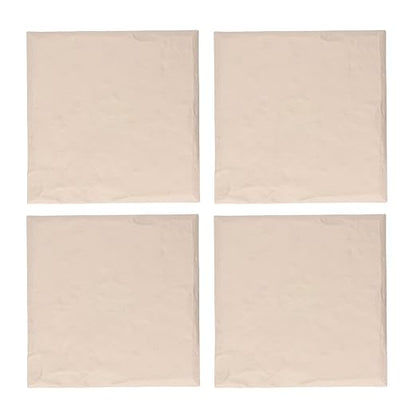 15.5 Inch Stepping Stones, Decorative Garden Walkway Pavers with Ground Stakes for Outdoor Pathway, Lawn, Yard, Made of Polypropylene (Beige)