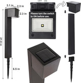 Dynaming Solar Pathway Lights Outdoor, 6 Pack Solar Garden Lights, Landscape Path Lighting, Waterproof & Auto On/Off for Patio Yard Lawn Walkway Driveway Decor