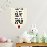 Funny High Middle School Hanging Pennant Flag Humorous English Math Classroom Rules Hanging Flag Funny Homeschool Must Haves Wall Decor