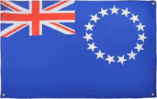 AZ FLAG Cook Islands Flag 150 x 90 cm with 4 Eyelets for Balcony or Wall