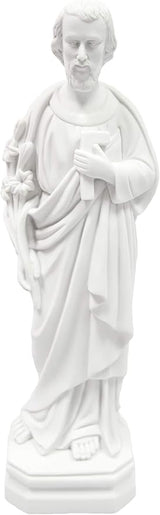 Vittoria Collection 16 Inch Saint St. Joseph The Worker Statue Sculpture Figurine Made in Italy Indoor Outdoor Garden