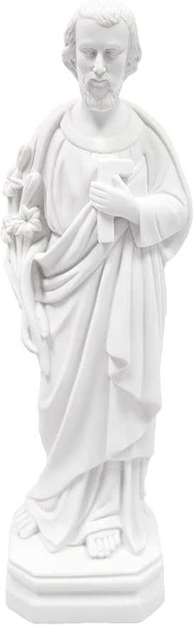 Vittoria Collection 16 Inch Saint St. Joseph The Worker Statue Sculpture Figurine Made in Italy Indoor Outdoor Garden