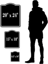 Respect Wildlife and Their Habitats Hunt BLACK Aluminum Composite Sign, 8.5"x10"