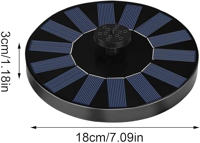 Solar Fountain for Bird Bath: Floating Mini Solar Powerd Water Fountain Outdoor with 6 Nozzles 2026 Upgraded Mini Fountains Pump for Brids Bath Garden Pond Pool