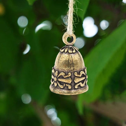 20 Pieces Copper Antique Bells,Kabcifea Small Bells Wind Chimes Craft Bells Door Bells with Lanyard for Home School Office Wedding Christmas Decorations