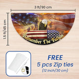 FLAGWIX American Army Veteran Flag - Non-Pleated American Fan Flag Bunting 1x3 ft - Veteran Gifts for Men Women, Patriotic 4th of July Memorial Day Decorations Outdoor for Home Garden Decor