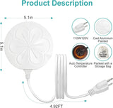 110W Bird Bath Heater for Outdoors in Winter, Submergible Cast Aluminum Chicken Water Heater with Thermostatically Controlled Bird Bath Deicer Pond Deicer for Livestock
