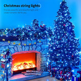 Blue Christmas Lights - 100 LED 33FT Twinkle String Lights