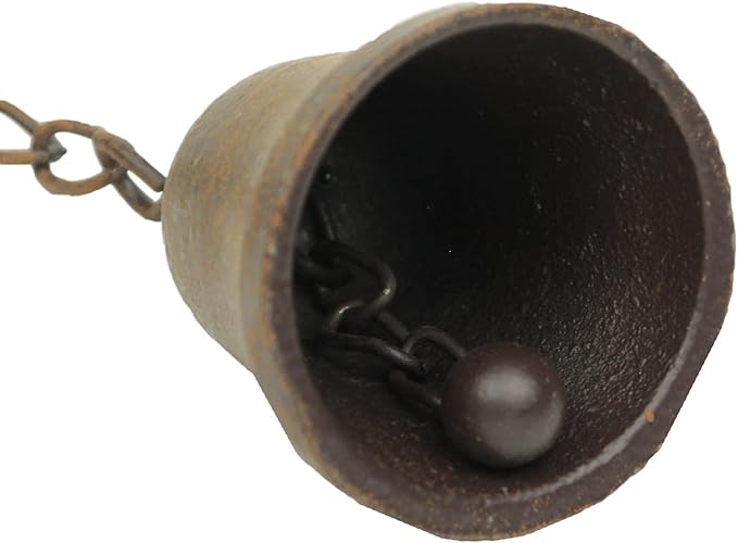 Things2Die4 72 Inch Brown Metal Honey Bee Wind Chime Rain Chains Hanging Outdoor Decor One Size